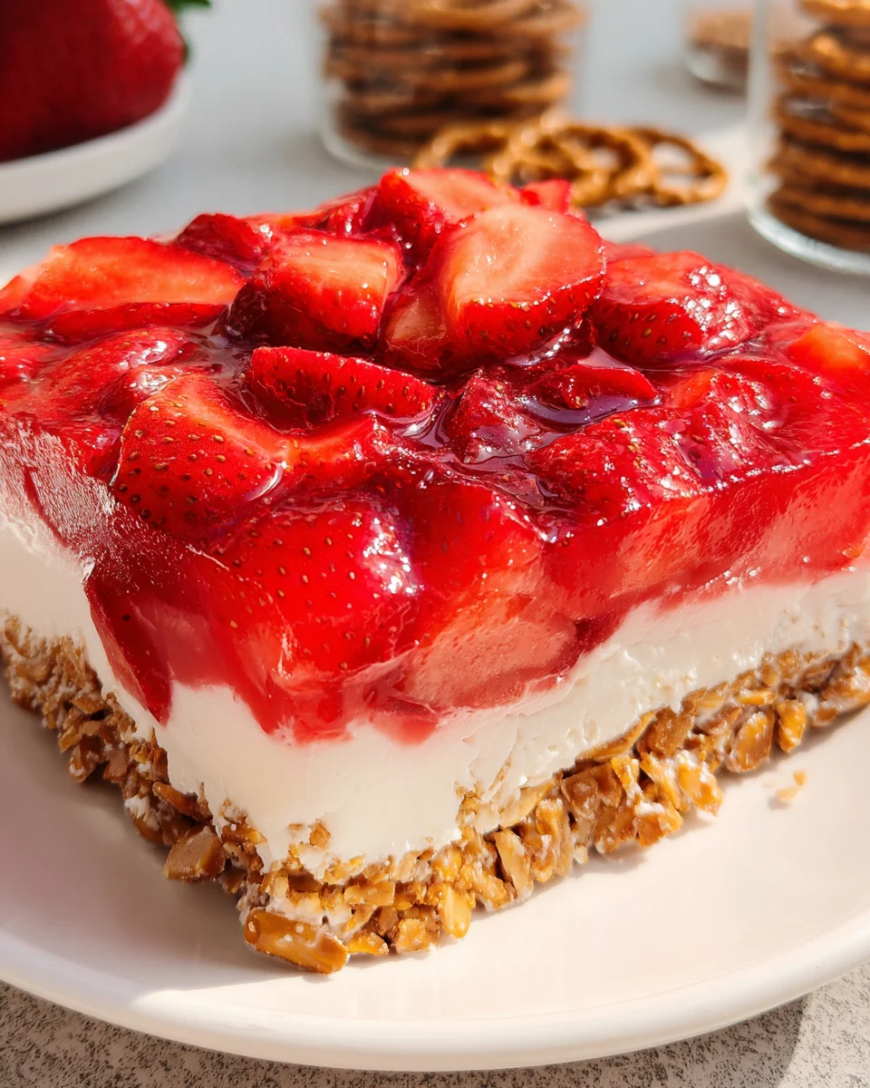 Strawberry Pretzel Jello Salad 22 Strawberry