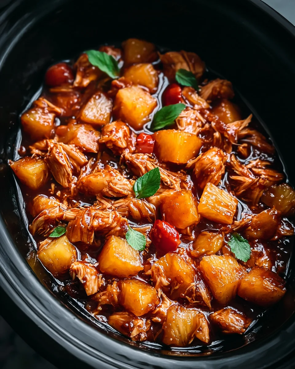 Sweet Hawaiian Crockpot Chicken