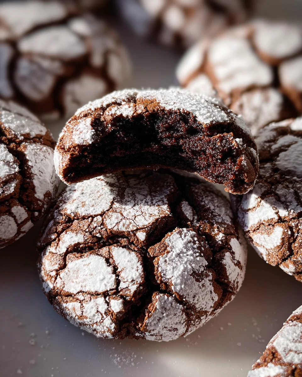 The BEST Chocolate Crinkle Cookies Recipe