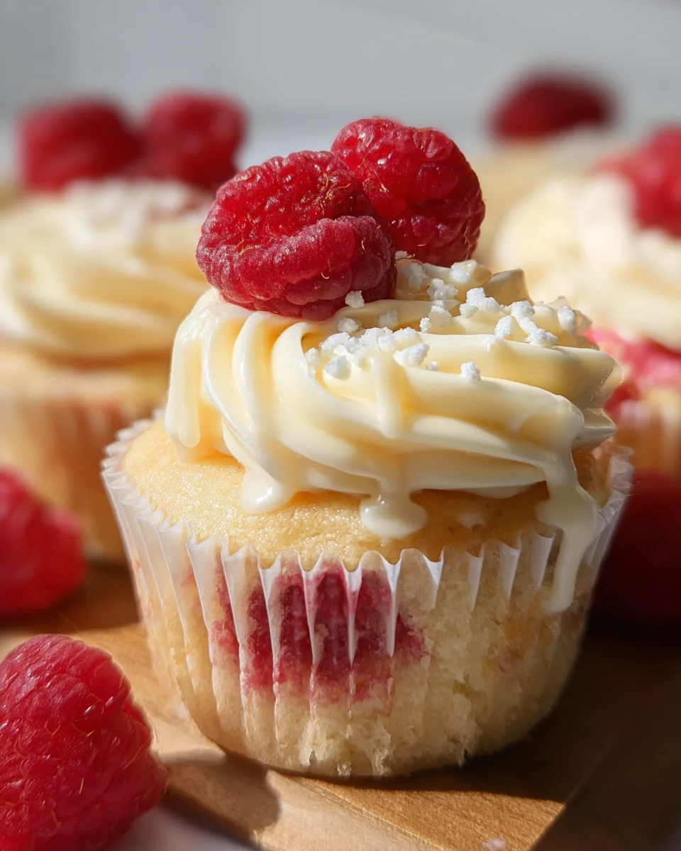 The Best White Chocolate Raspberry Cupcakes