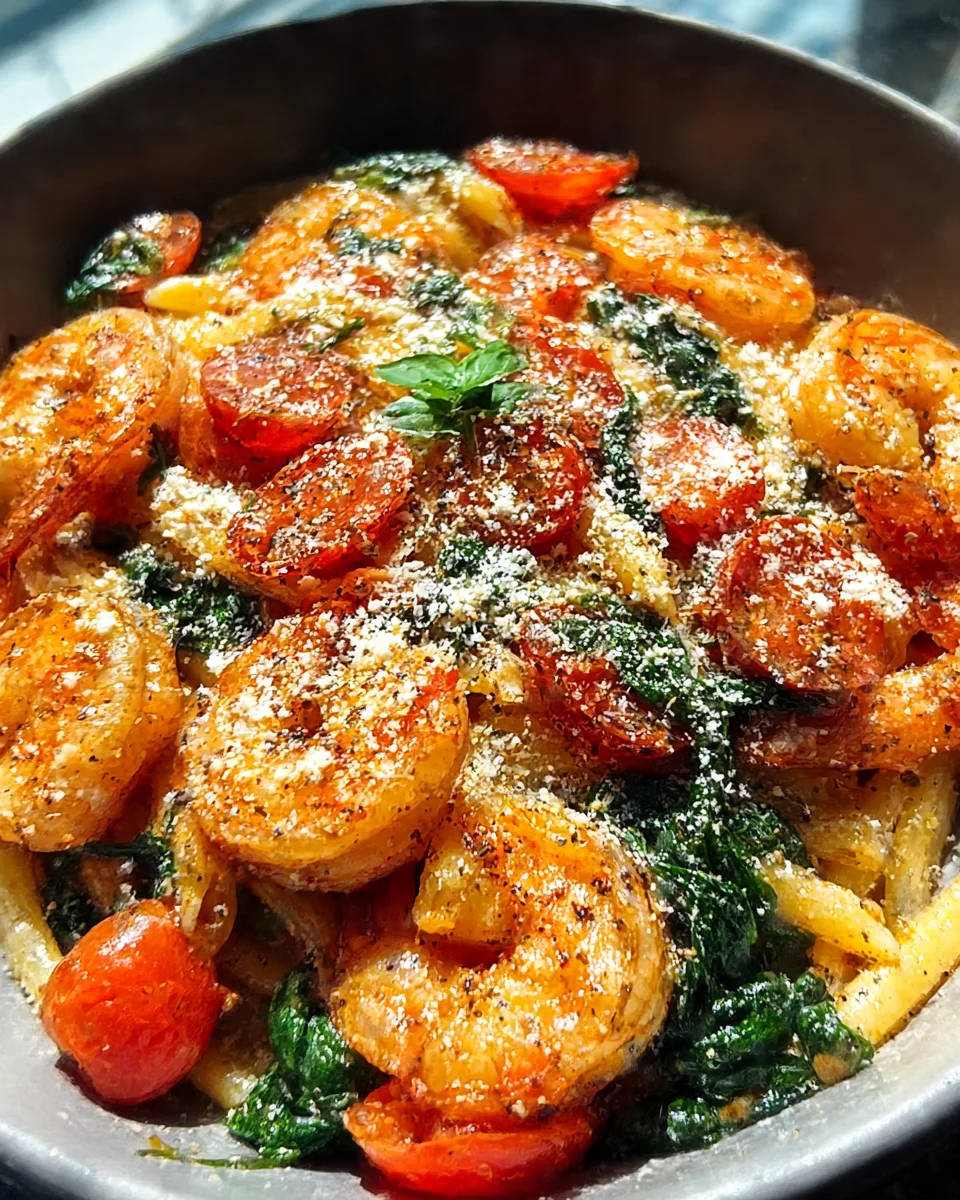 Tomato Spinach Shrimp Pasta 18 Tomato