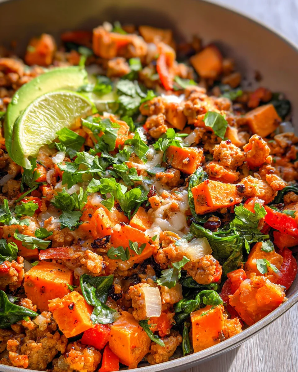 Turkey Sweet Potato Skillet