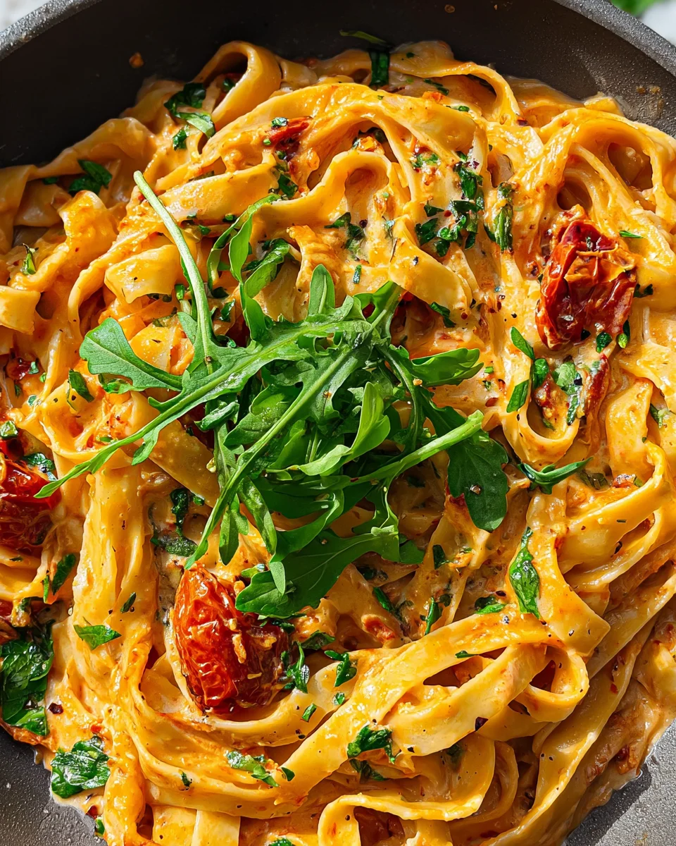 Vegan Creamy Sun Dried Tomato Pasta Recipe