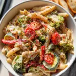Vegan Pasta Primavera with Creamy Garlic Cashew Sauce