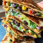 Vegan Quesadillas with Black Beans and Avocado