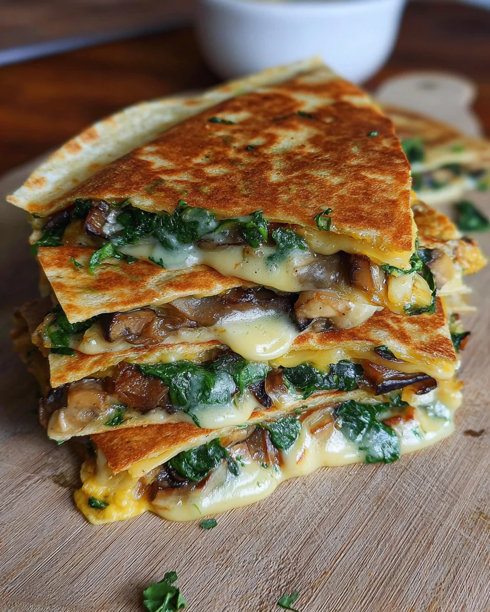 Vegan Spinach Quesadillas