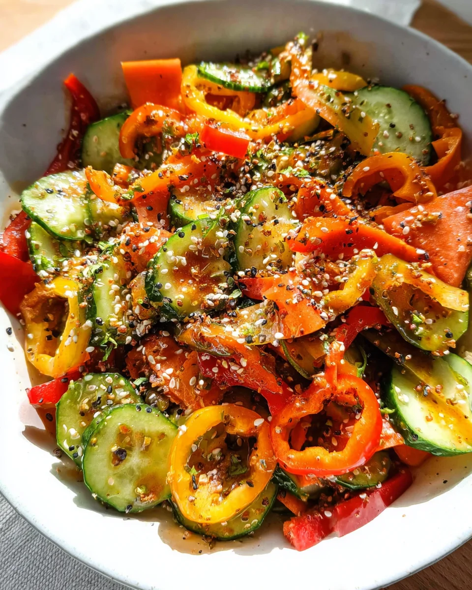Viral Cucumber Pepper Salad 20 Viral