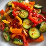 Viral TikTok Cucumber & Bell Pepper Salad